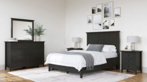 black bedroom set